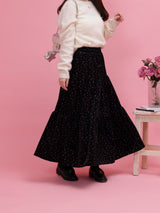 Floral Velour Skirt