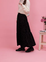Floral Velour Skirt