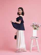 Lace Satin Skirt