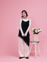 Flower Patch Satin Pants - MAISON MARBLE