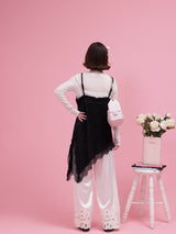 Lacy Asymmetry Cami Set - MAISON MARBLE