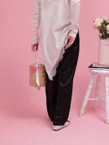 Flower Patch Satin Pants - MAISON MARBLE