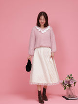 Scallop Glitter Knit