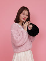 Scallop Glitter Knit