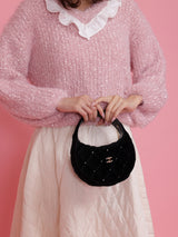 Scallop Glitter Knit