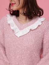 Scallop Glitter Knit