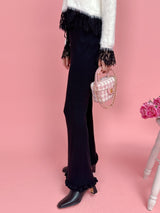 Basic Frill Knit Pants - MAISON MARBLE