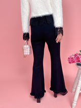 Basic Frill Knit Pants - MAISON MARBLE