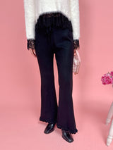 Basic Frill Knit Pants - MAISON MARBLE