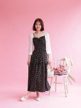 Black Floral Cami Dress - MAISON MARBLE