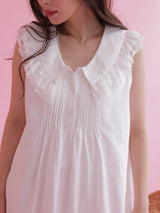 Blanc Collar Mini Dress - MAISON MARBLE