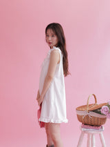 Blanc Collar Mini Dress - MAISON MARBLE