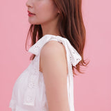 Blanc Frill Dress - MAISON MARBLE