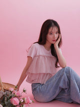 Bloom Tulle Tee - MAISON MARBLE