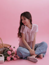 Bloom Tulle Tee - MAISON MARBLE