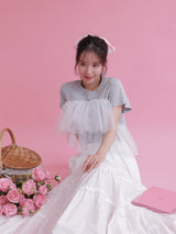 Bloom Tulle Tee - MAISON MARBLE