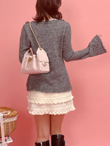 Cable Knit Skirt - MAISON MARBLE