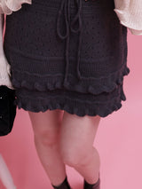 Cable Knit Skirt - MAISON MARBLE