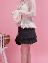 Cable Knit Skirt - MAISON MARBLE
