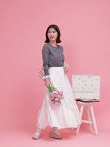 Cotton Blanc Skirt - MAISON MARBLE