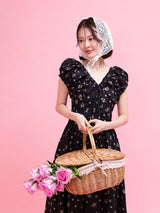 Cotton Magnolia Dress - MAISON MARBLE