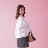 Cotton Off Shoulder Bl - MAISON MARBLE