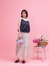 Dot Satin Balloon Tops - MAISON MARBLE