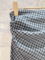 Drape Check Skirt - MAISON MARBLE