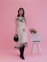 Dreamy Bicolor Lace Dress - MAISON MARBLE