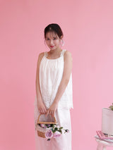 Embroidery Cotton Set Tops - MAISON MARBLE