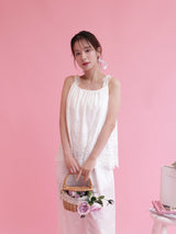 Embroidery Cotton Set Tops - MAISON MARBLE