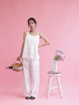 Embroidery Cotton Set Tops - MAISON MARBLE