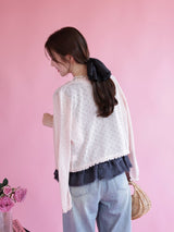 Eyelet Summer Cardigan - MAISON MARBLE
