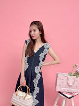 【再販】Fleur Denim Dress - MAISON MARBLE