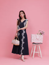 【再販】Fleur Denim Dress - MAISON MARBLE