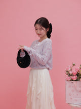 Fleur Lacy Cardigan - MAISON MARBLE