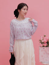 Fleur Lacy Cardigan - MAISON MARBLE