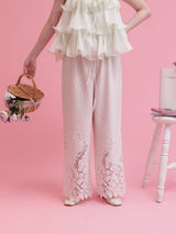 Flower Cutwork Pants - MAISON MARBLE