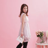 Flower Frill Dress - MAISON MARBLE