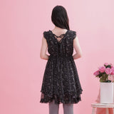 Flower Frill Dress - MAISON MARBLE