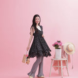 Flower Frill Dress - MAISON MARBLE