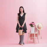 Flower Frill Dress - MAISON MARBLE