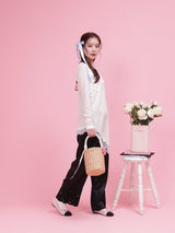 Flower Patch Satin Pants - MAISON MARBLE