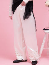 Flower Patch Satin Pants - MAISON MARBLE