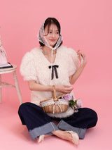 Fluffy Mini Dress - MAISON MARBLE