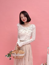 Frill Bloom Dot Tops - MAISON MARBLE