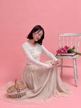 Frill Bloom Dot Tops - MAISON MARBLE