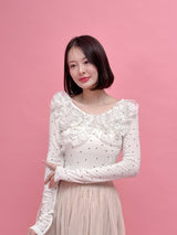 Frill Bloom Dot Tops - MAISON MARBLE