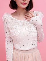 Frill Bloom Dot Tops - MAISON MARBLE