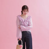 Frill Dreamy Blouse - MAISON MARBLE